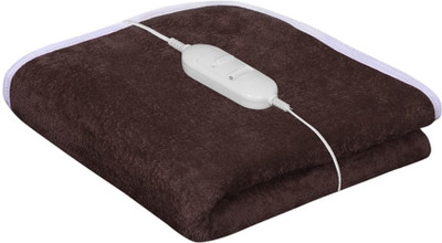 

Super India Plain  Electric Blanket(Polyester, Brown