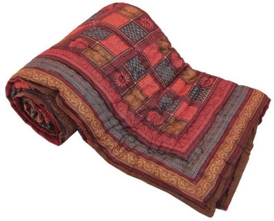 

Bagrastore Floral  Comforter(Microfiber, light red
