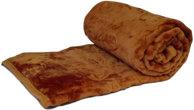 

Snuggle Floral  Mink Blanket(Microfiber, Beige