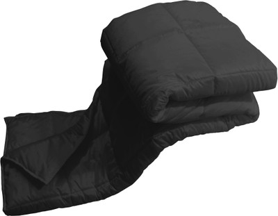 11% OFF on Zikrak Exim Checkered Single Dohar(Plyester, Black)