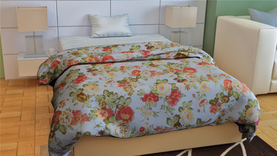 HND Floral Single Dohar(Microfiber, Multicolor)