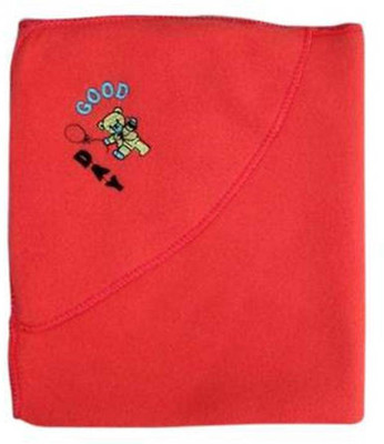 

Gargshope Plain, Cartoon  Hooded Baby Blanket(Polyester, Red
