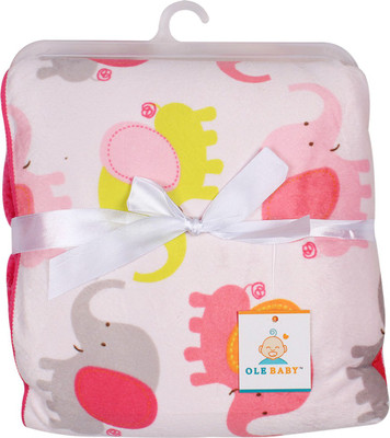 Ole Baby Abstract  Mink Blanket(Polyester, Red