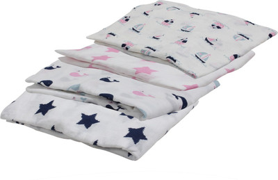 

Bacati Printed  Blanket(Microfiber, Pink II Blue