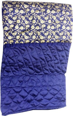

Royal Minchem Floral  Comforter(Satin, Blue