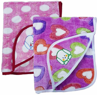 

Brandonn Polka  Hooded Baby Blanket(Microfiber, Multicolor