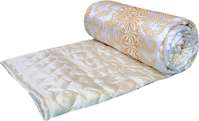 

Ooltah Chashma Floral Double Comforter(Microfiber, Yellow)
