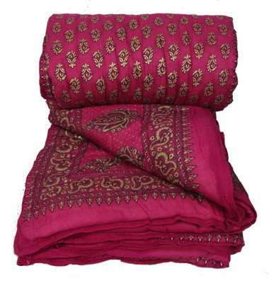 

Sellstra Floral Single Comforter(Microfiber, Pink)