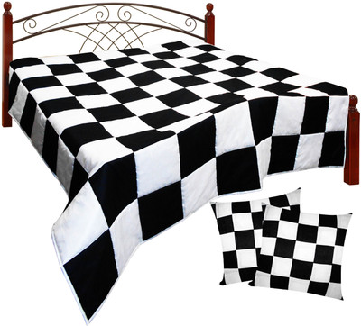 61% OFF on Zikrak Exim Checkered King Comforter(Polyester, Beige, Brown)