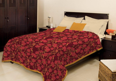 

Bombay Dyeing Printed  Quilt(Polyester, Maroon