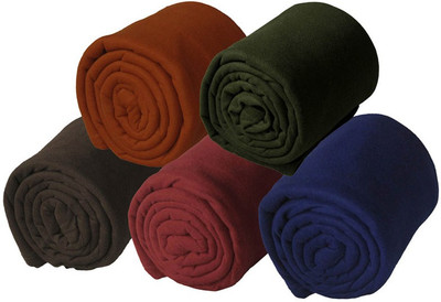 

ExpressionsHome Checkered Single Coral Blanket(Microfiber, Multicolor)