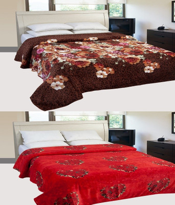 

ExpressionsHome Floral  Blanket(Polyester, Multicolor