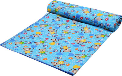 

Ole Baby Printed  Swadding Baby Blanket(Microfiber, Blue