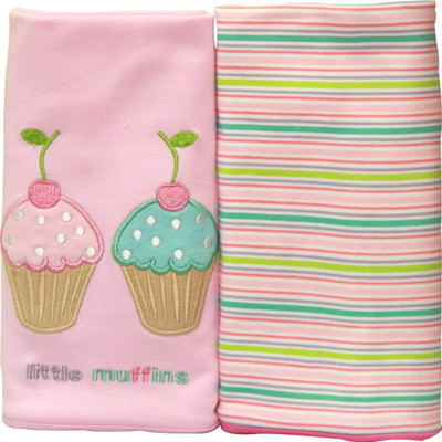 

Kiwi Printed  Swadding Baby Blanket(Microfiber, Pink