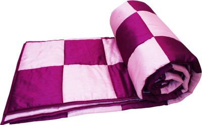 

Zikrak Exim Striped  Comforter(Silk, Pink, Lavender, Lavender;pink