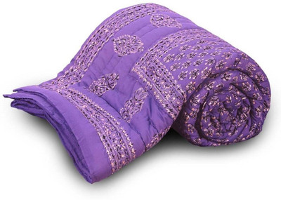 

Sellstra Floral  Comforter(Microfiber, Blue