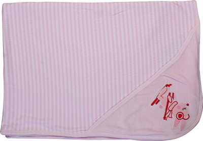 

FS MINI KLUB Striped  Top Sheet(Polyester, Baby Pink