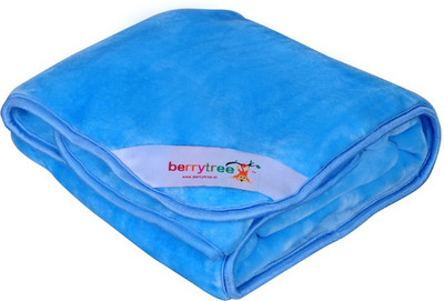

Berrytree Plain  Blanket(Microfiber, Blue