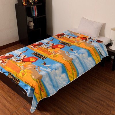

D & D Crafts Cartoon  Dohar(Microfiber, Blue, Yellow