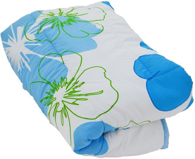 

eCraftIndia Floral Queen Comforter(Poly Cotton, Multicolor)