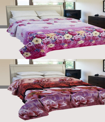 

ExpressionsHome Floral  Blanket(Polyester, Multicolor