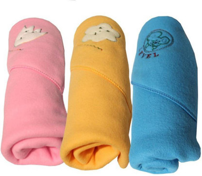 The Chaddar Plain  Crib Baby Blanket(Microfiber, Multicolor