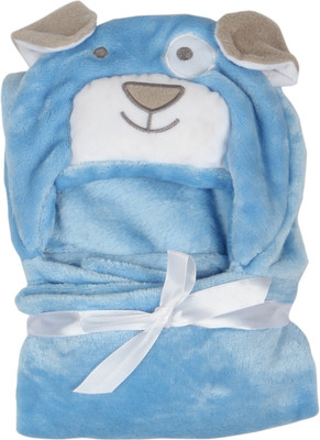 

Offspring Animal  Hooded Baby Blanket(Microfiber, Blue