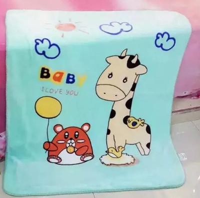 

Baby Grow Printed  Crib Baby Blanket(Microfiber, Sea Green