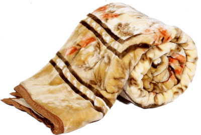 

IndiWeaves Floral  Quilt(Polyester, Beige, Multicolor