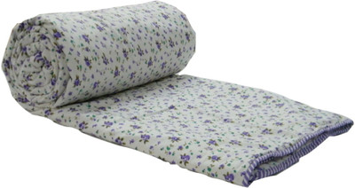 

Snuggle Floral  Comforter(Cotton, Purple, White