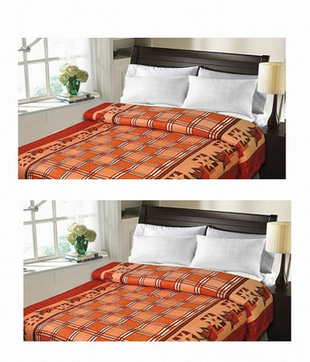 

Sanvi Traders Floral Double Blanket(Microfiber, Multicolor)