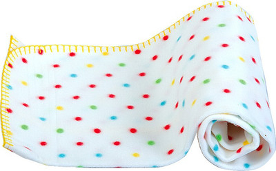 

MeeMee Printed  Blanket(Microfiber, Cream