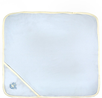 Eco Organic Life Style Plain  Crib Baby Blanket(Cotton, Fab Blue