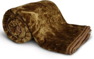 

Marwal Floral  Coral Blanket(Microfiber, Brown