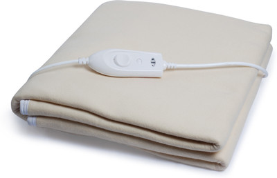 Expressions Solid Single Electric Blanket for  Heavy Winter(Polyester, SKIN BROWN)