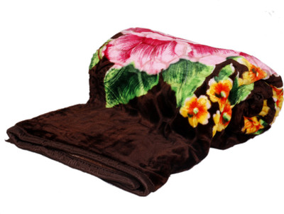 

IndiWeaves Floral  Quilt(Polyester, Brown, Multicolor