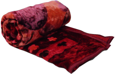 

Snuggle Floral  Mink Blanket(Microfiber, Multicolor