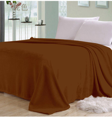 

Kdecor Plain  Coral Blanket(Microfiber, Brown
