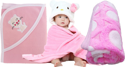

Brandonn Animal  Hooded Baby Blanket(Fur, Multicolor