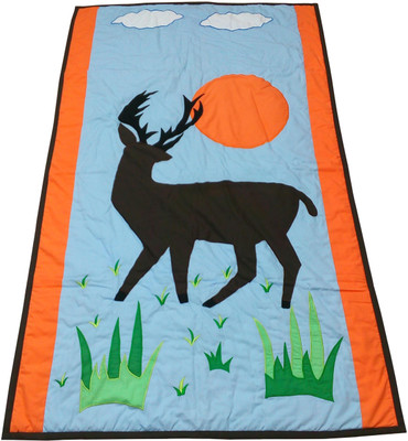 

Hugs N Rugs Embroidered  Comforter(Cotton, Multicolor
