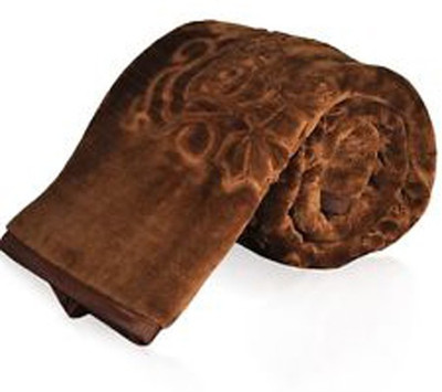 

YNA Plain Single Mink Blanket(Microfiber, Black)