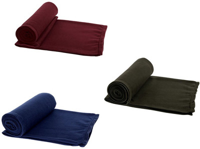 AAZEEM Solid Single Fleece Blanket for  AC Room(Microfiber, Multicolor)