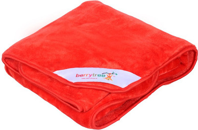 

Berrytree Plain  Blanket(Microfiber, Red