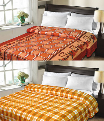 

Sanvi Traders Floral Double Blanket(Microfiber, Multicolor)