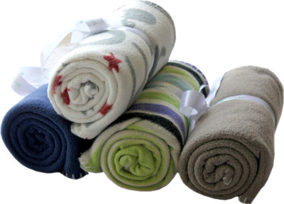 Azaani Plain  Coral Blanket(Polyester, Blue