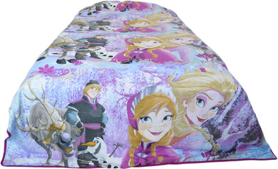 68% OFF on FLEMINGO Cartoon Single Dohar(Cotton, Purple)