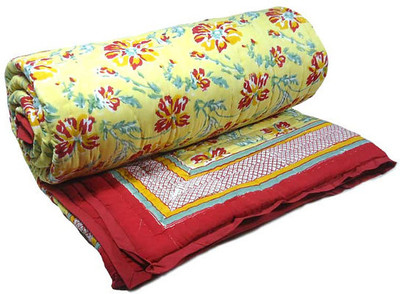 

Jain International Floral Double Comforter(Cotton, Multicolor)