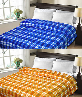 

Sanvi Traders Floral Double Blanket(Microfiber, Multicolor)
