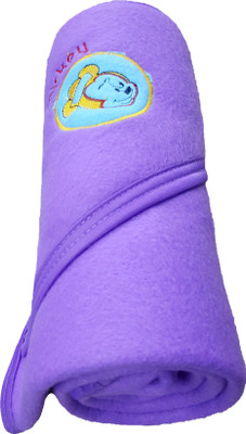 

Brandonn Plain  Hooded Baby Blanket(Polyester, Purple