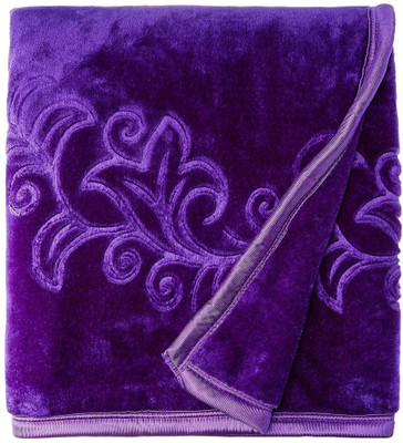 

Shopping Store Plain Double Mink Blanket(Microfiber, Blue)